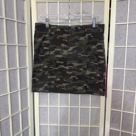 Free People Dresses & Skirts - Y2K 90s We The Free People Distressed Faded Denim Mini Skirt Women’s Size 6